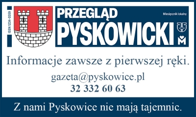 Winieta Przeglądu Pyskowickiego, napis informacje z pierwszej ręki